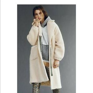 Free People Long Tessa Teddy Coat